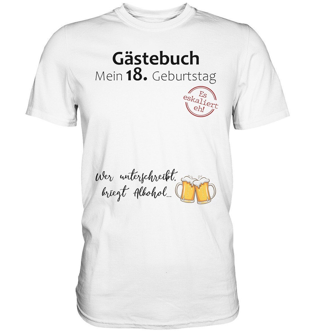 18. Geburtstag Party Gästebuch Junge Mädchen Lustiges Geschenk Premium