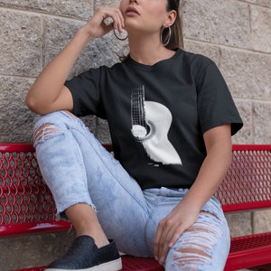 Acoustic Guitar Music T-Shirt | Gift for Guitar Player Guitarist