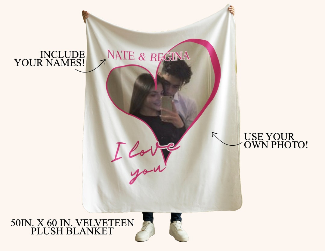 Custom Blanket Blanket for Boyfriend Blanket for Girlfriend Custom Gift