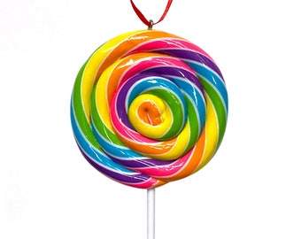 LOLLIPOP CHRISTMAS ORNAMENT | Whirly Pop Fake Candy Food for Christmas Tree