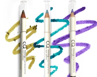 CQ BASIC EYELINER | Makeup Pencil 10 Golden Green 11 Bondi Blue 12 Purple Haze