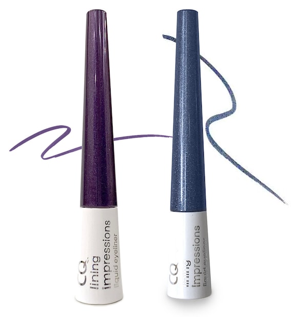 CQ LIQUID EYELINER | Makeup 21 Arctic Blue Frost 24 Violet Purple