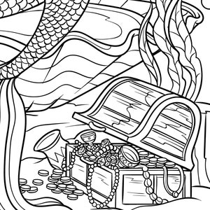Mermaid Coloring Page for Adults Etsy Australia