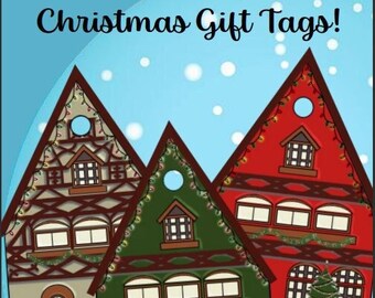 Printable Christmas Gift Tags Set of 8 Digital File - Etsy