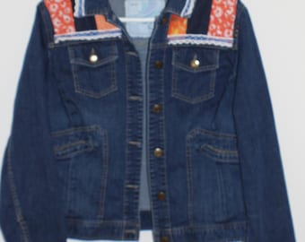 Veste en jean recyclé