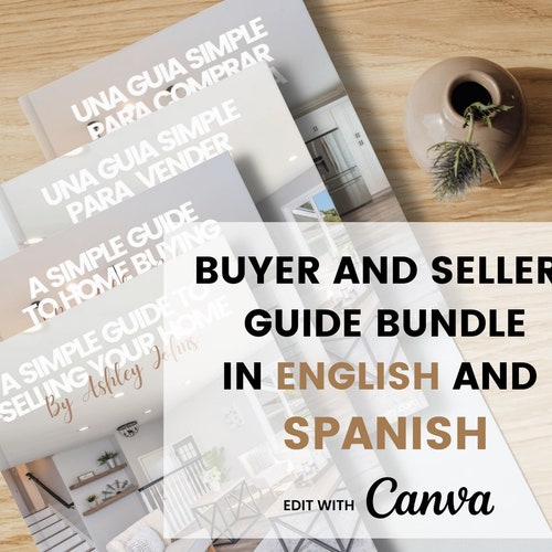 Seller Guide and Buyer Guide English and Spanish Real Estate Etsy