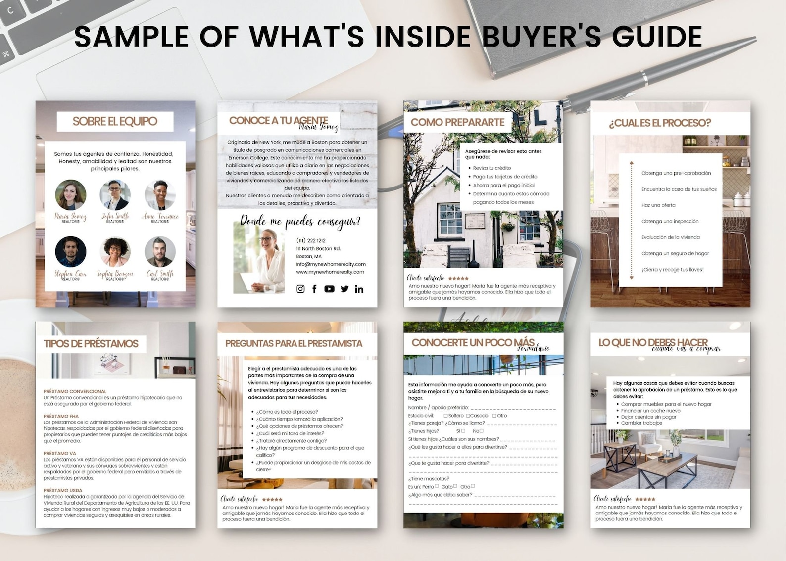 Seller Guide and Buyer Guide English and Spanish Real Estate Bundle ...