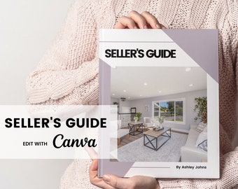 Clean Seller Guide Real Estate Bundle, Customizable Canva Template Real Estate [Real Estate Marketing]