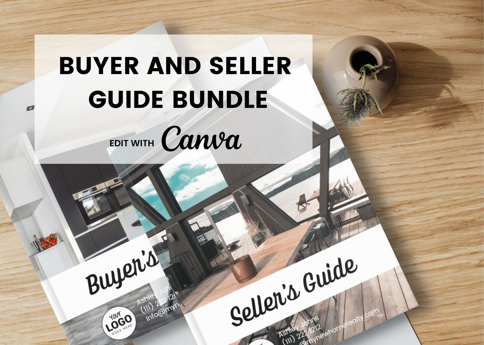 Real Estate Buyer & Seller Guide Bundle, Customizable Canva Template - Etsy