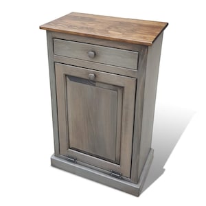 Wooden Tilt Out Trash Bin