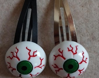 Gruselige Augapfel-Haarnadeln für Halloween – Groß