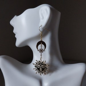 Golden Summer Days and Nights Earrings | Handmade Earrings