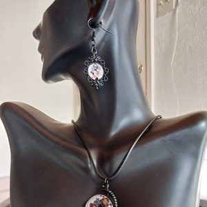 Black Demon Slayer Necklace and Earring Sets | Series 1