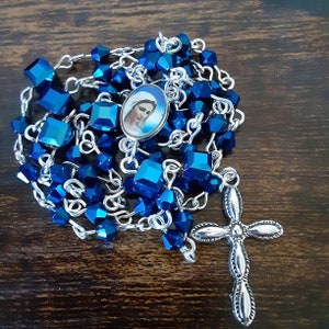 Blue Crystal Rosary