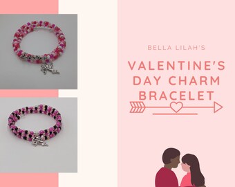 Valentines Day Bracelet With Charms