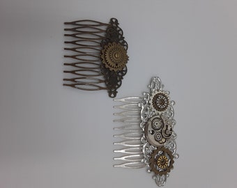Medium Steampunk Hairpins | Handmade | Punkstyle