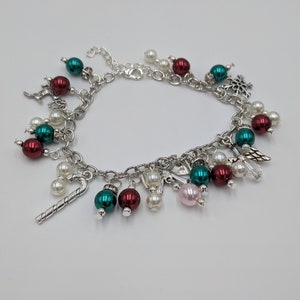 Holiday Charm Bracelet | Handmade Christmas Jewelry | Christmas Gifts