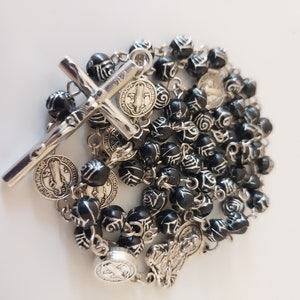 Black Bead Handmade Rosary