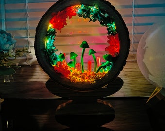Retro Chic Mushroom Art Lamp Magische Rustieke Paddestoellamp Kristallen Paddestoellamp Nachtlampje Verjaardagscadeaus Kerstcadeau