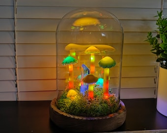 Handmade Mushroom Lamp Crystal Mushroom Light Perfect for Home Decoration, Room Décor, Christmas Gifts, and Birthday Presents