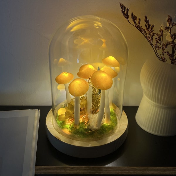 Handmade mushroom lamp Cute Mushroom Night Light Table Lamp Desk Lamp Christmas gifts Mother's Day Gift Customised mushroom colours