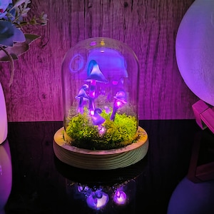Handmade Purple Mushroom Lamp Handmade Gifts Christmas gifts Gifts for her