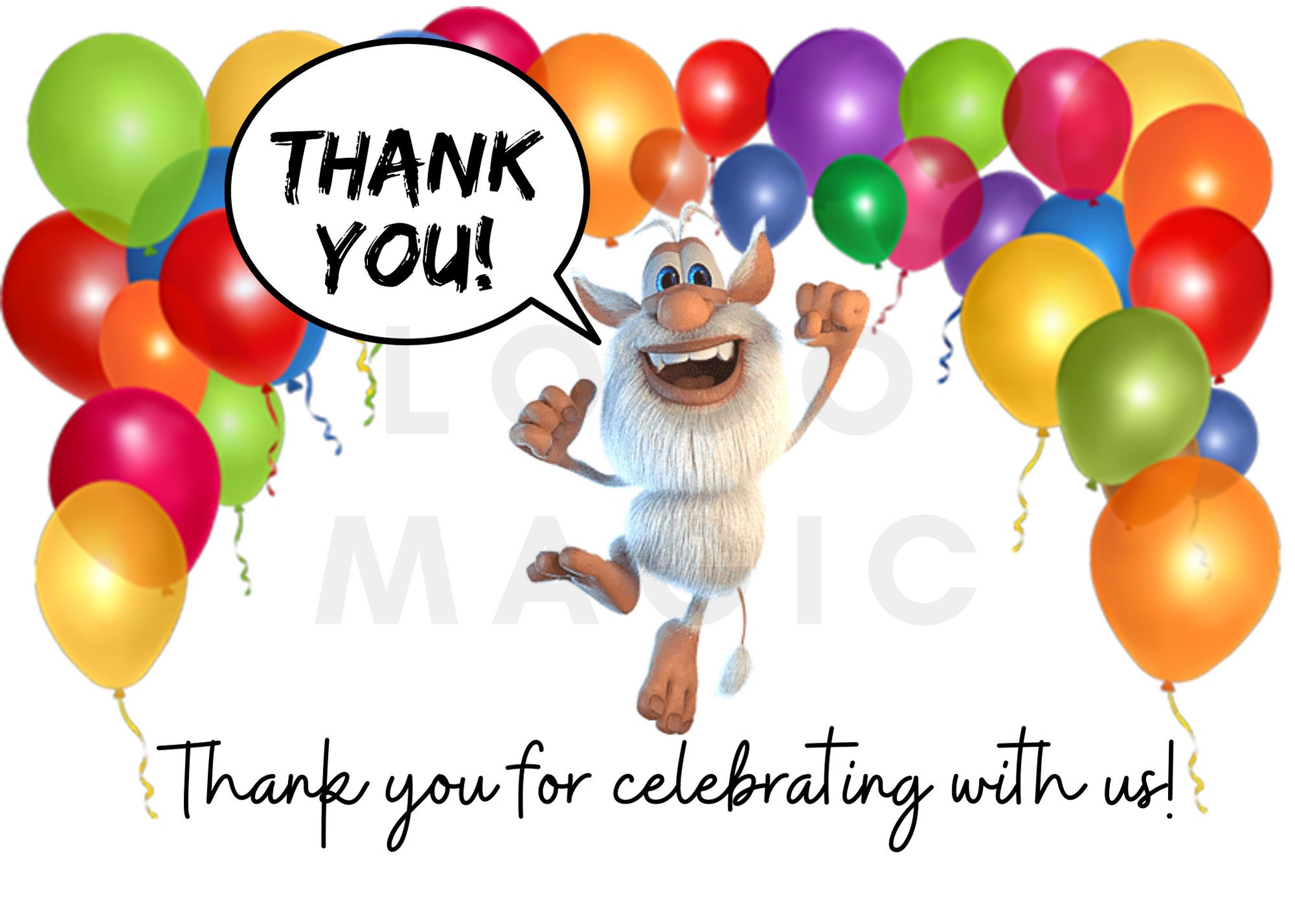 Customized Booba Thank You Cards landscape 7x5 DIGITAL - Etsy Denmark Customized Booba Thank You Cards landscape 7x5 DIGITAL - Etsy Denmark