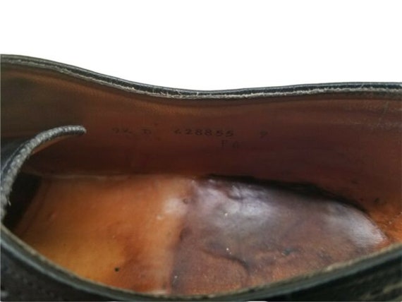 VTG FLORSHEIM ROYAL IMPERIAL Men\'s V-Cleat Black Wing Tips Size 9.5 D Medium FLORSHEIM ROYAL IMPERIAL Vintage Men main image 2