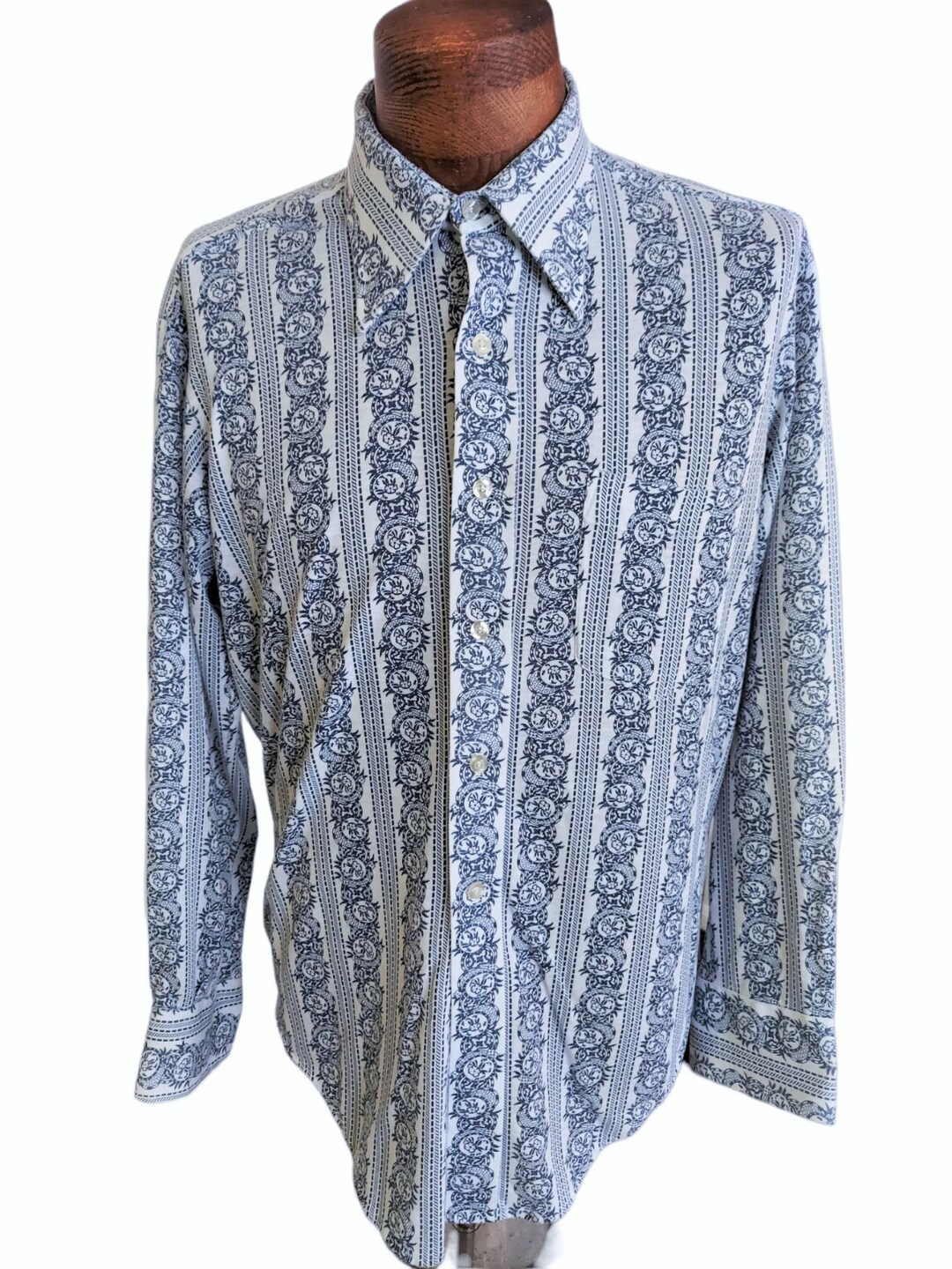 DONEGAL DRESS SHIRTINGS Men #39 s Floral Jersey Knit Button Front Shirt