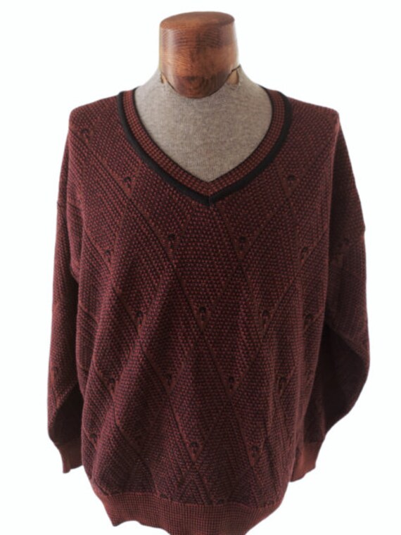 NWT IZOD CLUB Vintage Men's V-Neck Cotton Sweater… - image 1