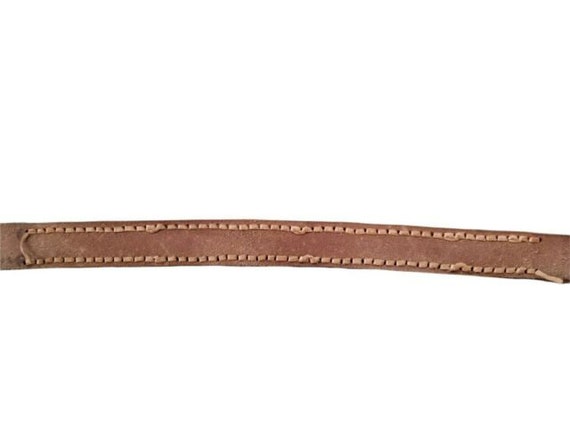 VTG UNBRANDED Men's Woven Leather Belt Size 46? - image 9