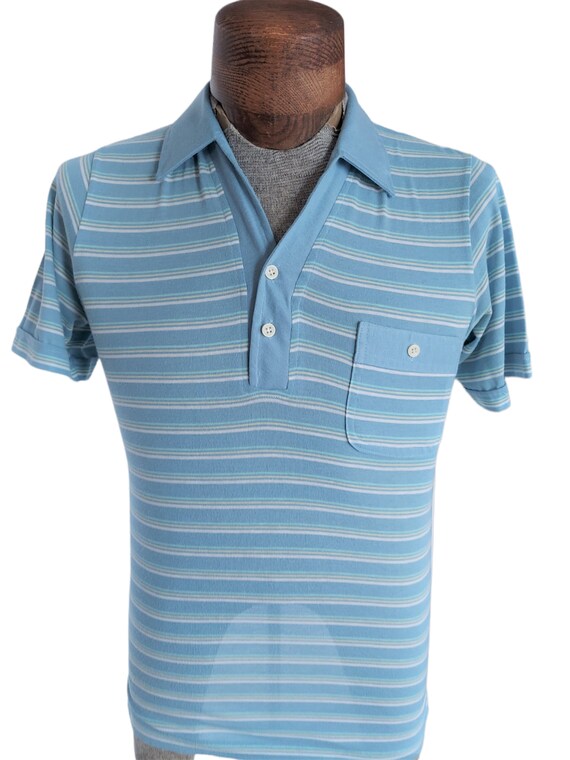 VTG UNBRANDED Men's Horizontal Striped Jersey Knit