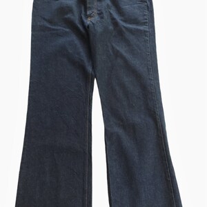 VTG LEVI'S 20517 0217 5 Pocket Orange Tab Dark Blue Boot Cut Jeans Size 40 x 32