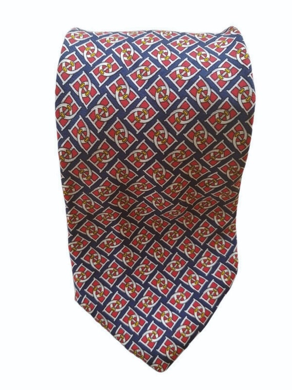 Brooks Brothers MAKERS USA製 TIE BROOKS BROTHERS Makers Vintage Interlocking Buckle Tie