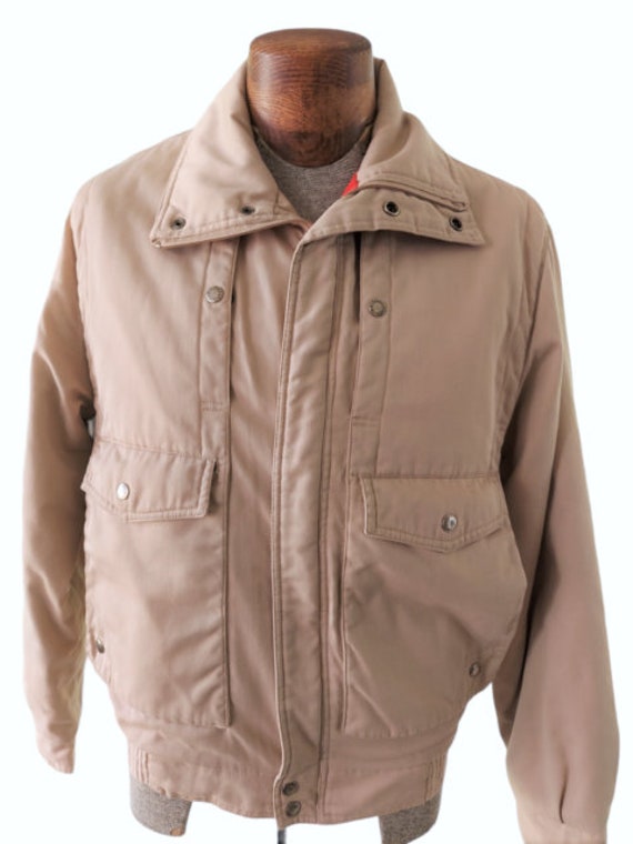 VTG FIELD \u0026 STREAM Men's Beige Flannel 