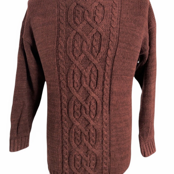 Cable Knit Sweater Men Etsy