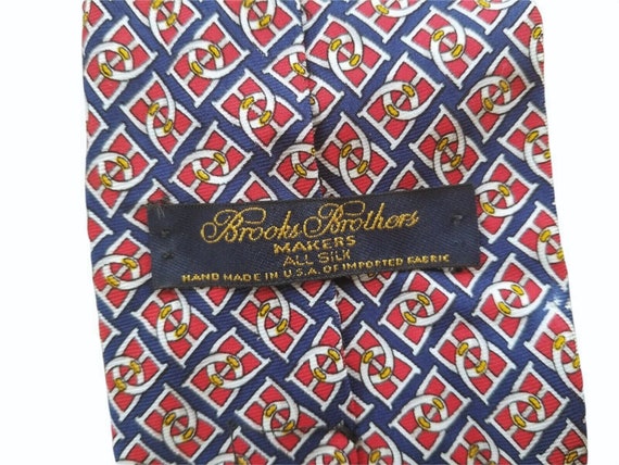 Brooks Brothers MAKERS USA製 TIE BROOKS BROTHERS Makers Vintage Interlocking Buckle Tie