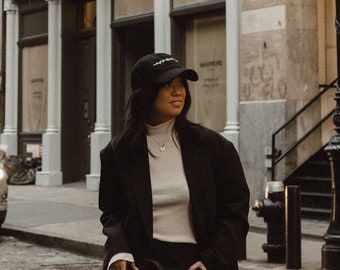 Minimal Chic Black Baseball Hat | What Fulfills You?