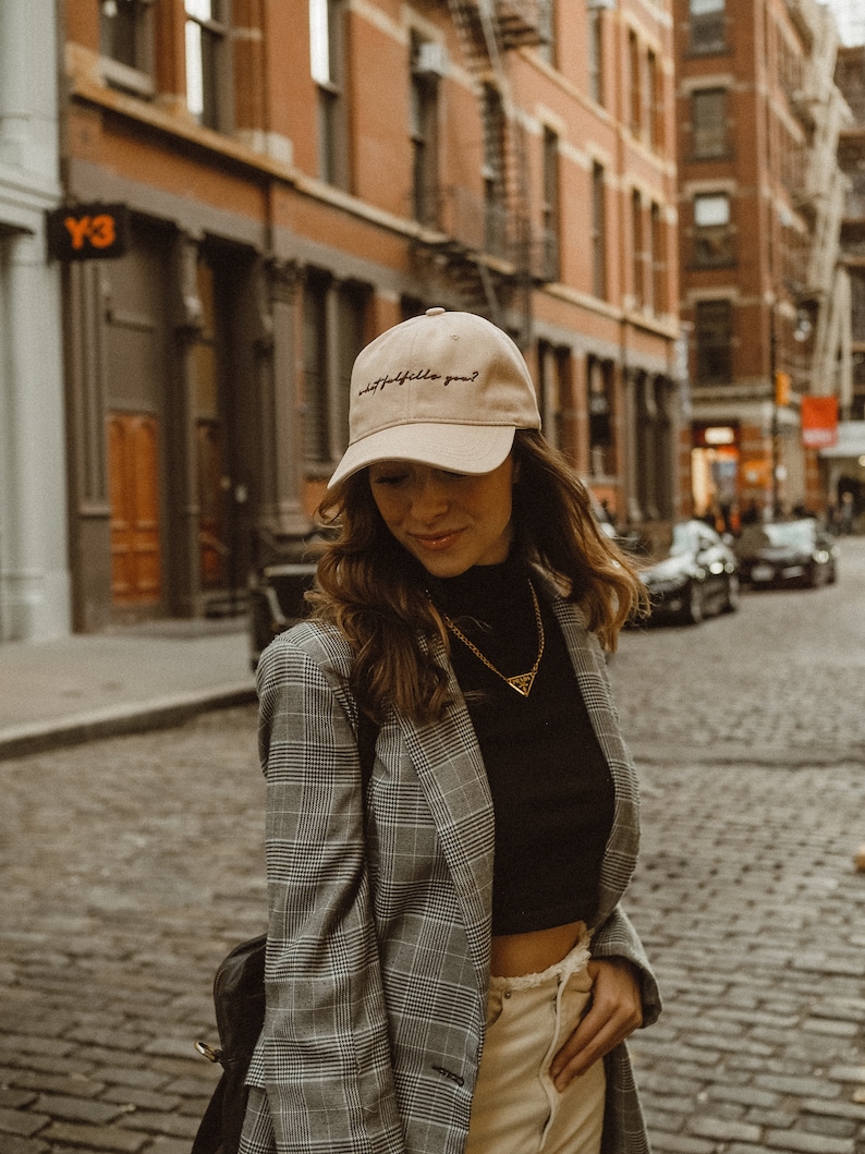 Minimal Chic Tan Baseball Hat What Fulfills You image 3