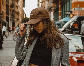 Minimal Chic Brown Baseball Hat | What Fulfills You?