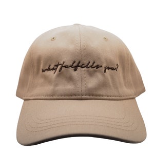 Minimal Chic Tan Baseball Hat What Fulfills You image 5