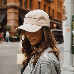 Minimal Tan Chic Baseball Hat | What Fulfills You?