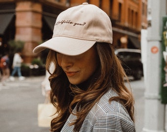 Minimal Chic Tan Baseball Hat | What Fulfills You?