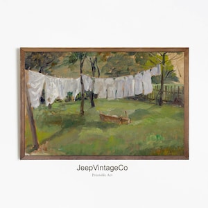 Vintage Laundry Room Art | Vintage Farmhouse Decor Painting PRINTABLE #56 | Digital Download