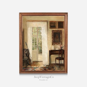 The Corner Vintage Oil Painting | Vintage Art Print | Antique Art Print | Vintage Wall Art | Vintage Wall Decor| PRINTABLE #153