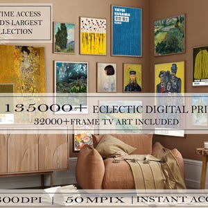 135000+ Printable Vintage Art Prints for Home Decor Eclectic Gallery Set | Mega Bundle 135000+ Art Prints Set | Eclectic Gallery Wall Decor