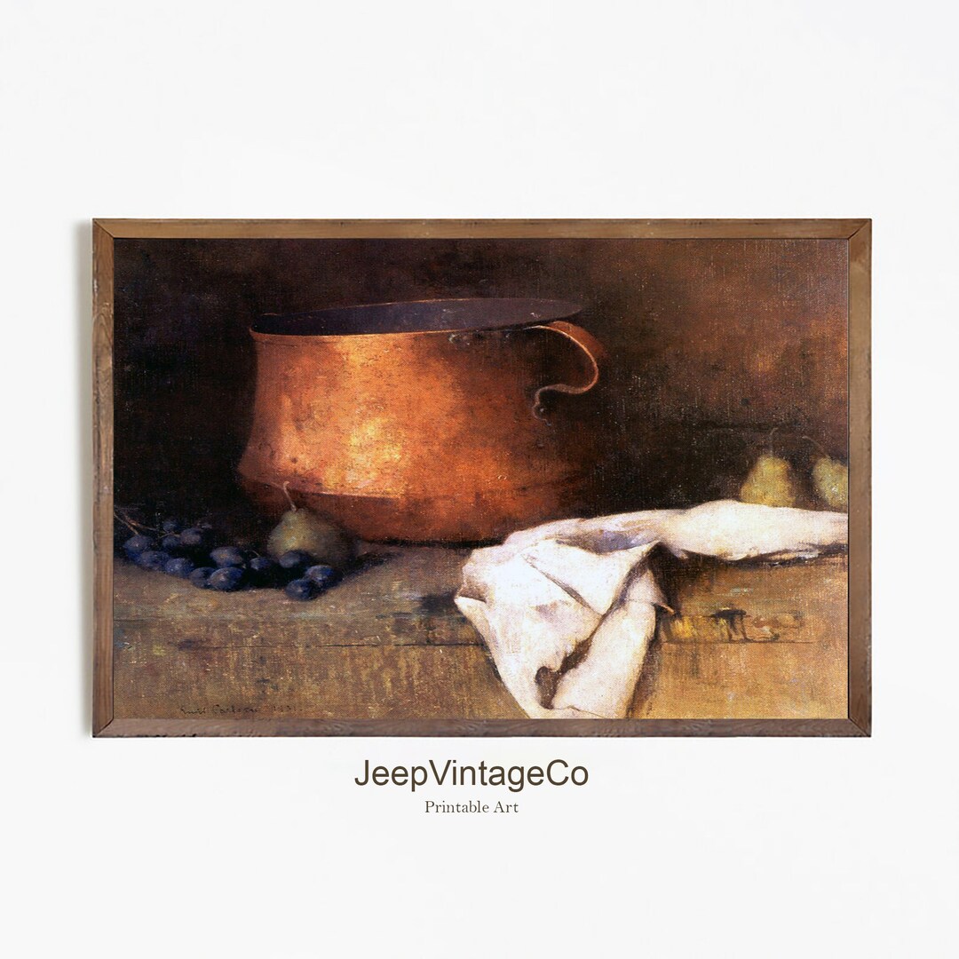 Farmhouse Kitchen Art Print Vintage Kitchen Decor Antique Kitchen Wall