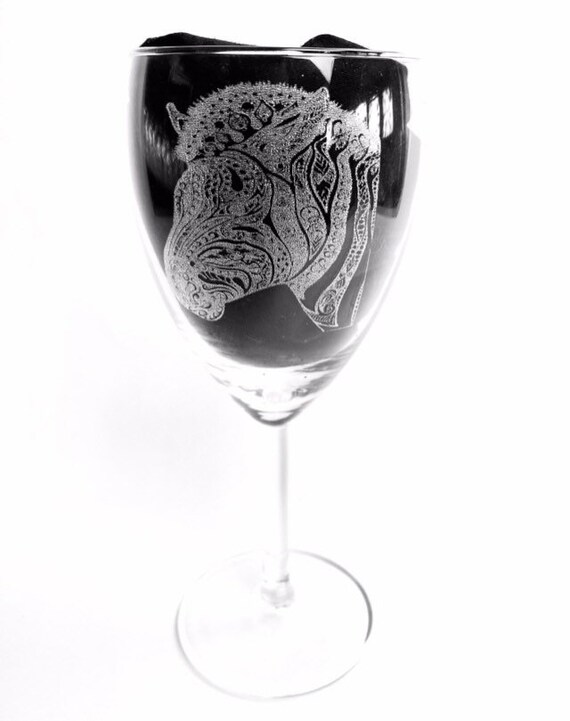 ZEBRA mandala ENGRAVED glassware, etched, gift. Wine, pint, whiskey, beer, tankard, gin, vase, personalised,sugar skull animal pattern,