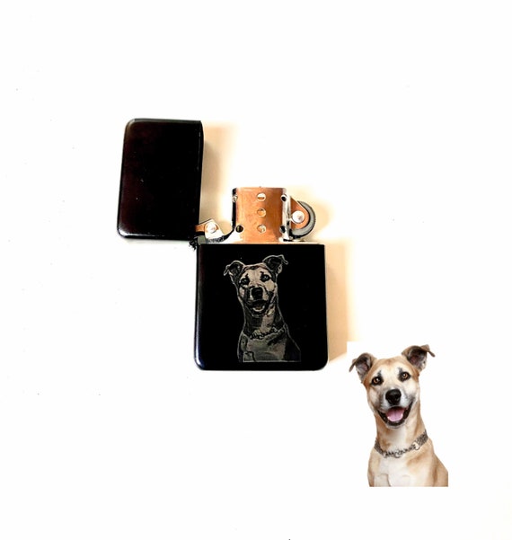 PHOTO ENGRAVED, hip flask, bottle open thermal, lighter, flask set etched pets, dogs, cat, wedding pictures personalised gift. keyring cup
