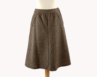 Finnish Vintage Salonne 1970s Tweed Skirt